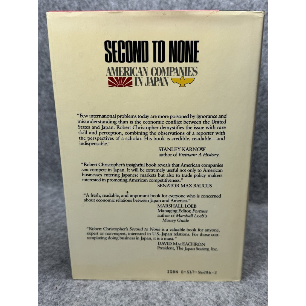 Second to None American Companies in Japan Robert C Christopher 1986 First