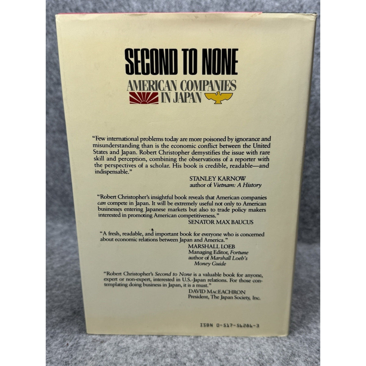 Second to None American Companies in Japan Robert C Christopher 1986 First