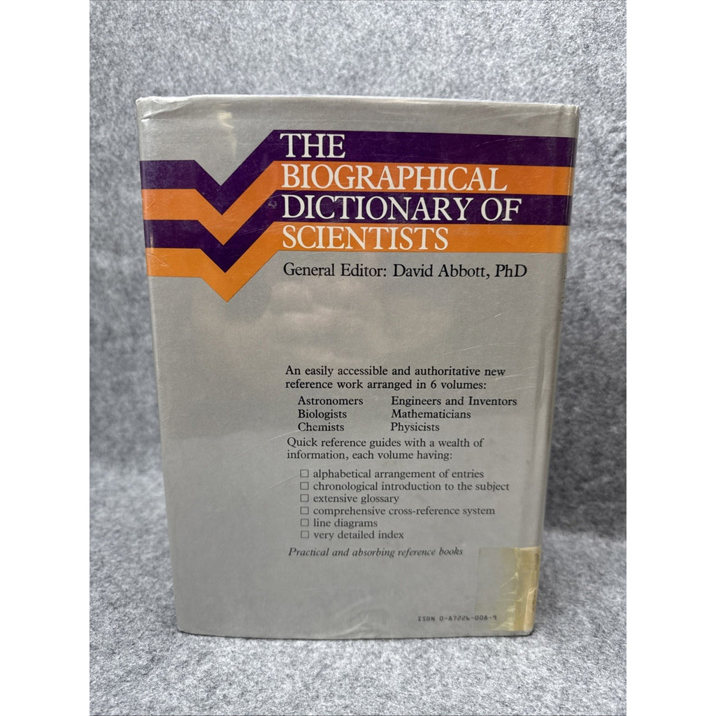 Mathematicians (Biographical Dictionary of Scientists) Abbott HCDJ