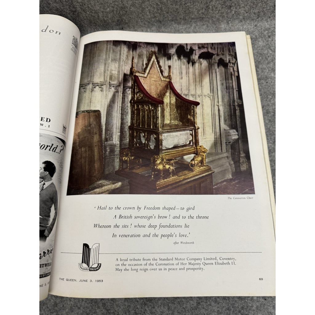 The Queen The Coronation 1953 Queen Elizabeth II Souvenir Magazine