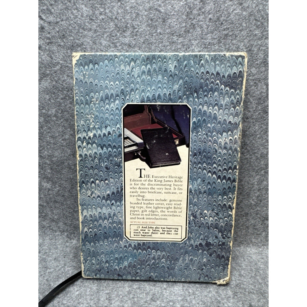 Holy Bible KJV 1983 Executive Heritage Ed Red Letter Leather Tyndale 5.5x8.5