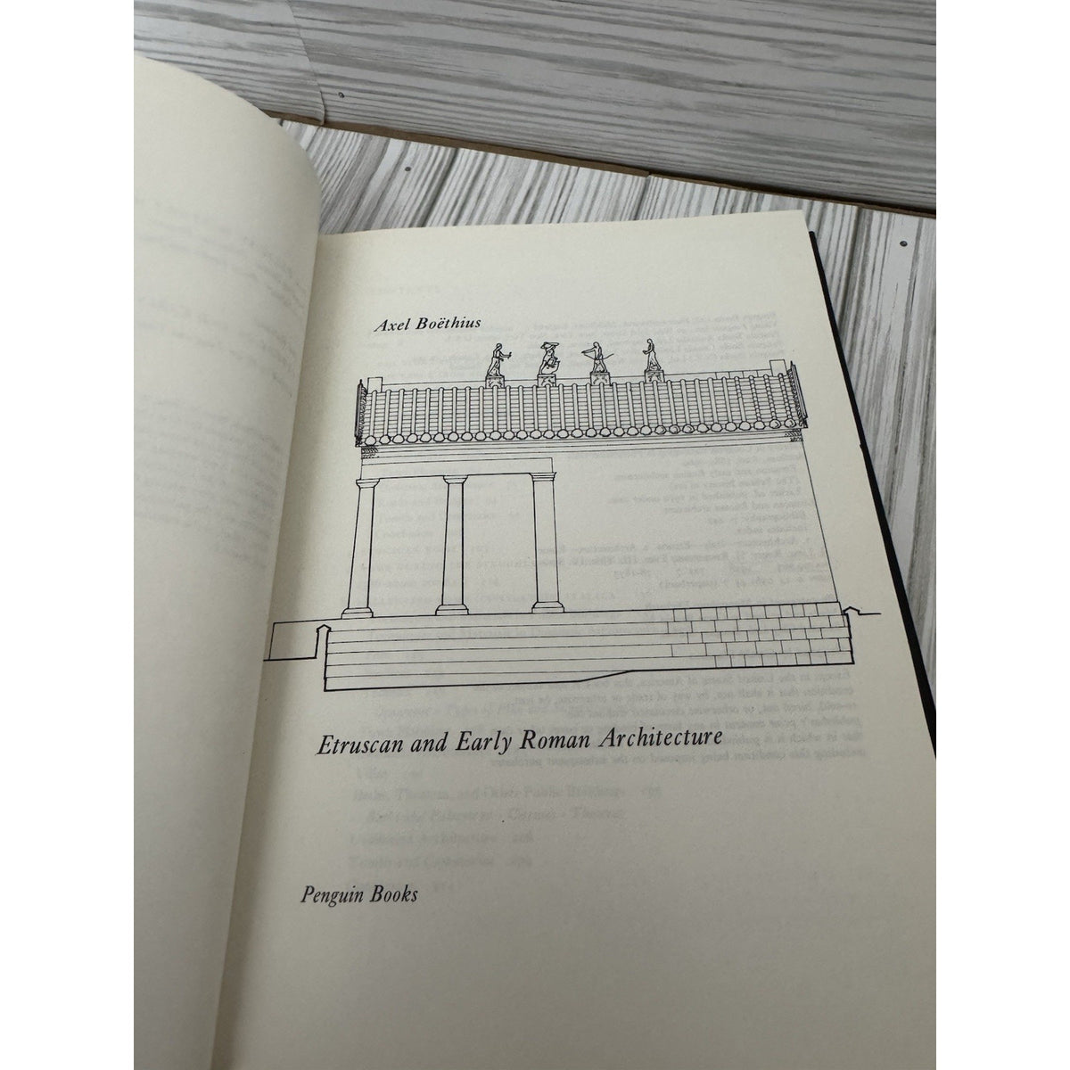 Etruscan and Early Roman Architecture Axel Boethius 1987 HB Penguin