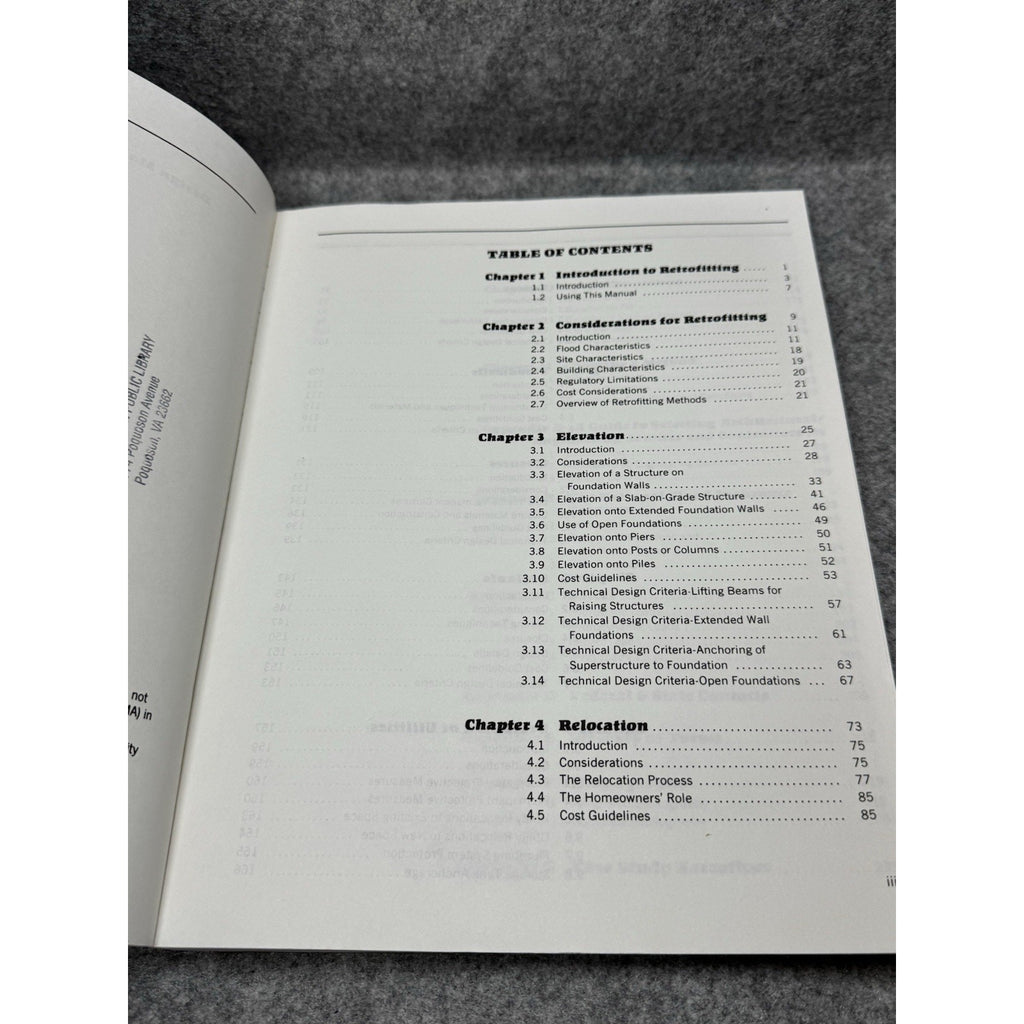 1986 FEMA 114 Retrofitting Flood-Prone Residential Structures Design Manual A