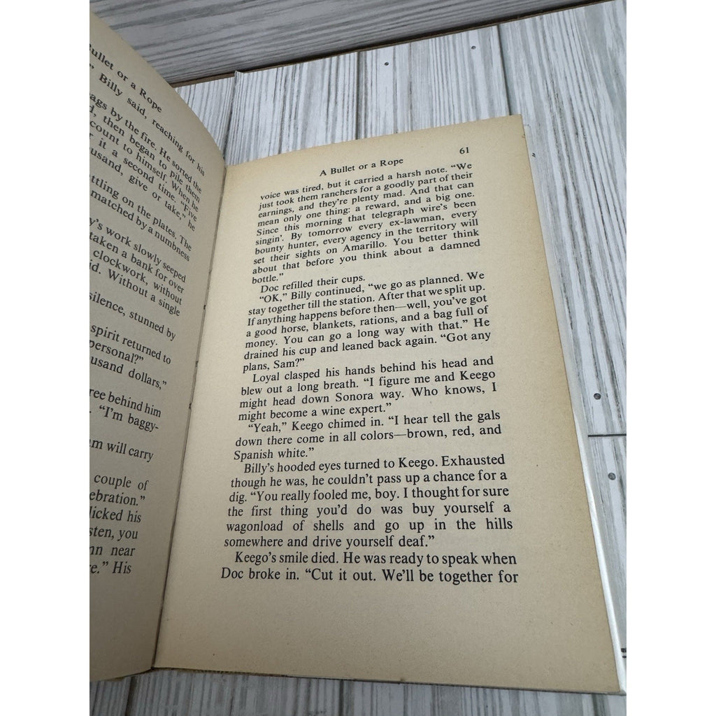 A Bullet or a Rope W.G. Schreiber 1976 HC DJ Avalon Western