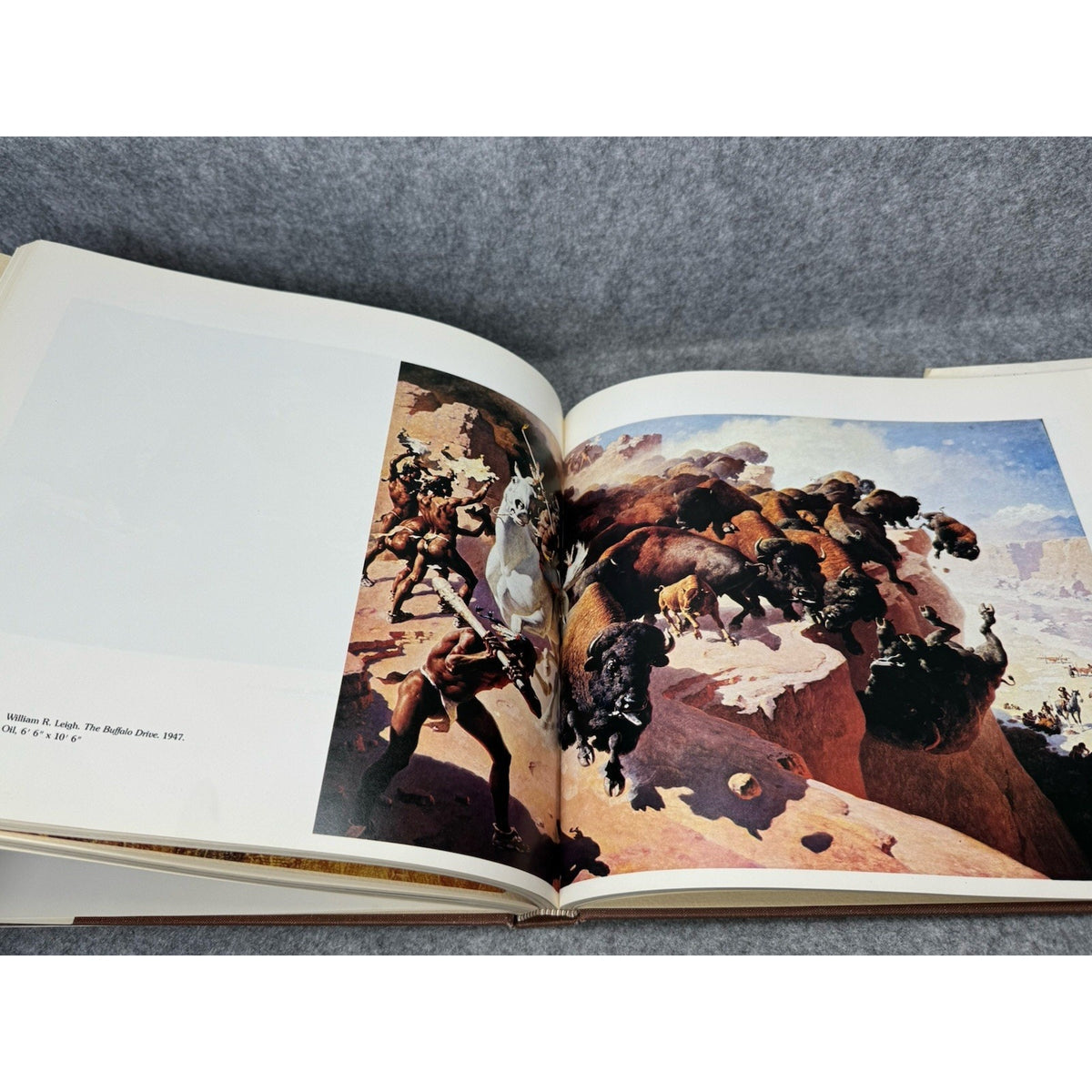 1974 The West of Buffalo Bill Frontier Art Indian Crafts Hardcover DJ Abrams