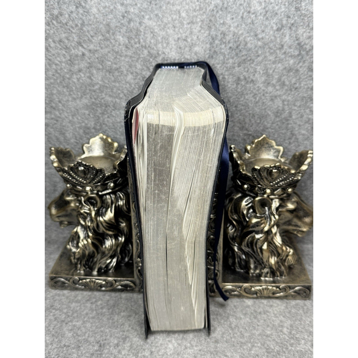 NIV Life Application Study Bible Navy Bonded Leather Silver Edges Zondervan