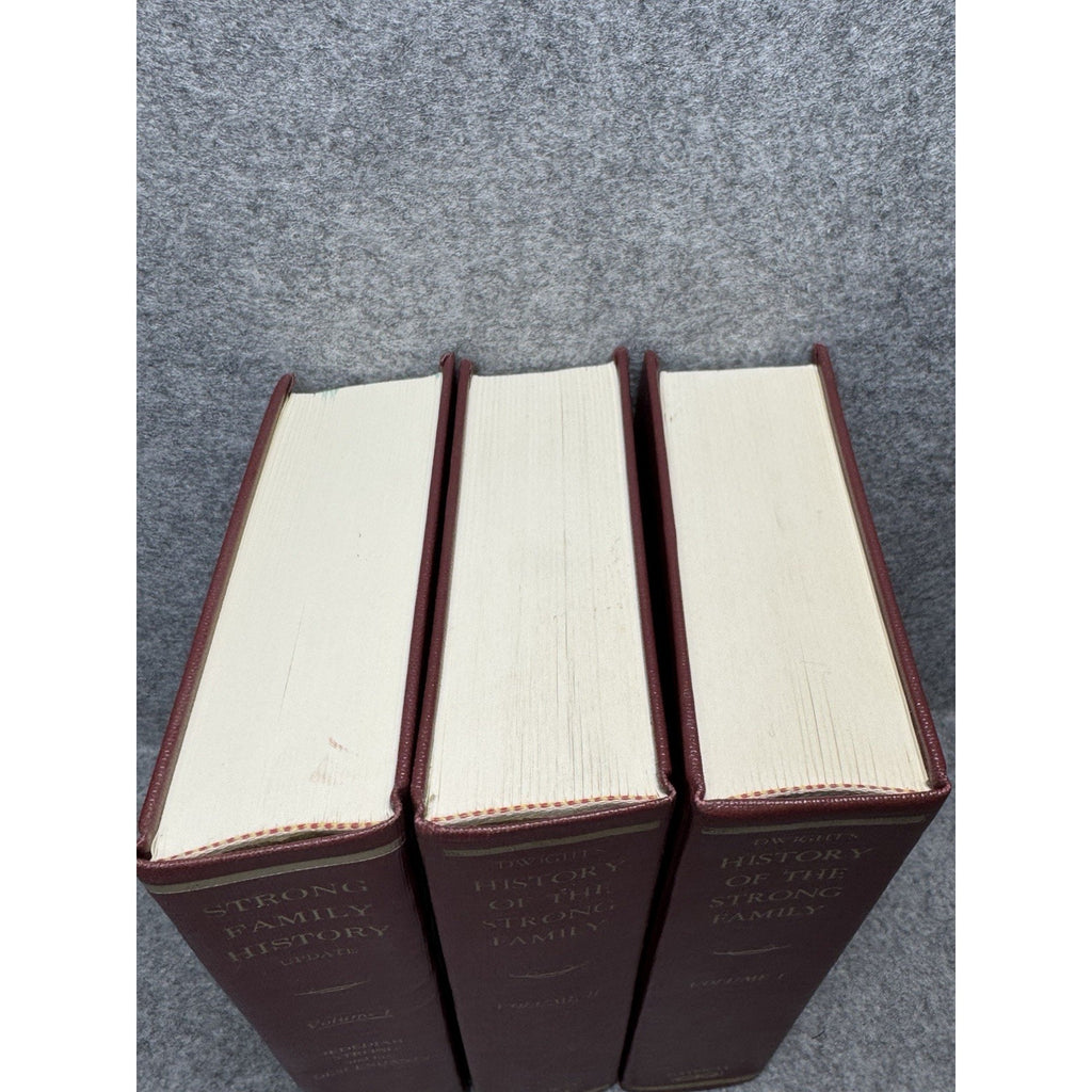 Dwight Strong Family History 1984 2 Vol + 1989 Jedediah Update Genealogy