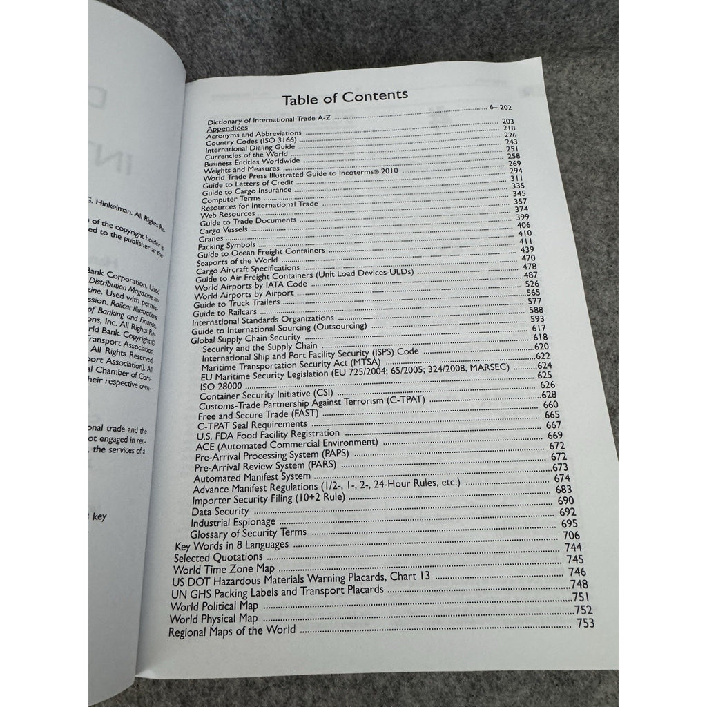 Dictionary of International Trade 9th Ed Edward Hinkelman DHL Paperback