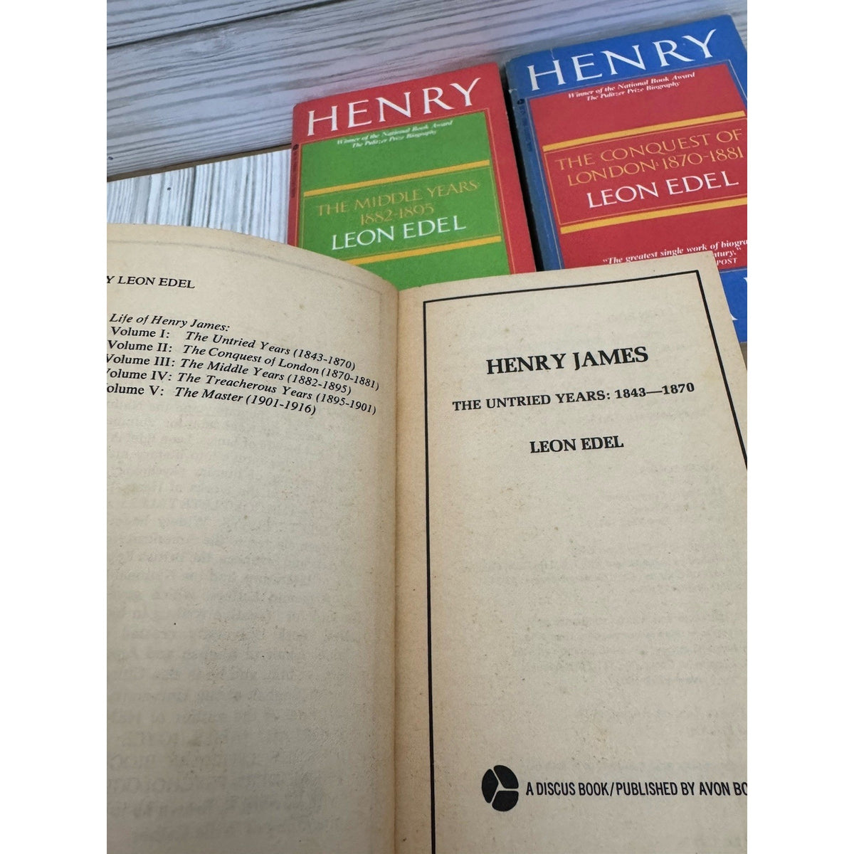 Henry James Complete Biography Leon Edel 5 Vol Box Set 1978 Discus Avon