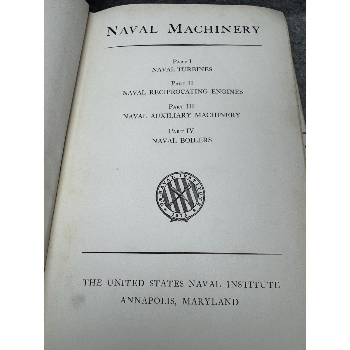 1935 Naval Machinery US Naval Institute Turbines Engines Boilers Illustrated
