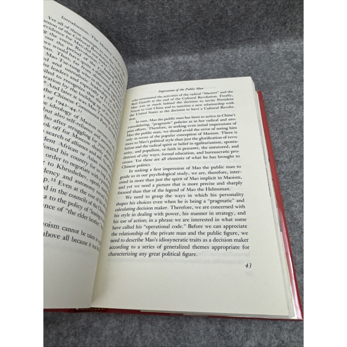 Mao Tse-Tung : The Man in the Leader Hardcover Lucian W. Pye