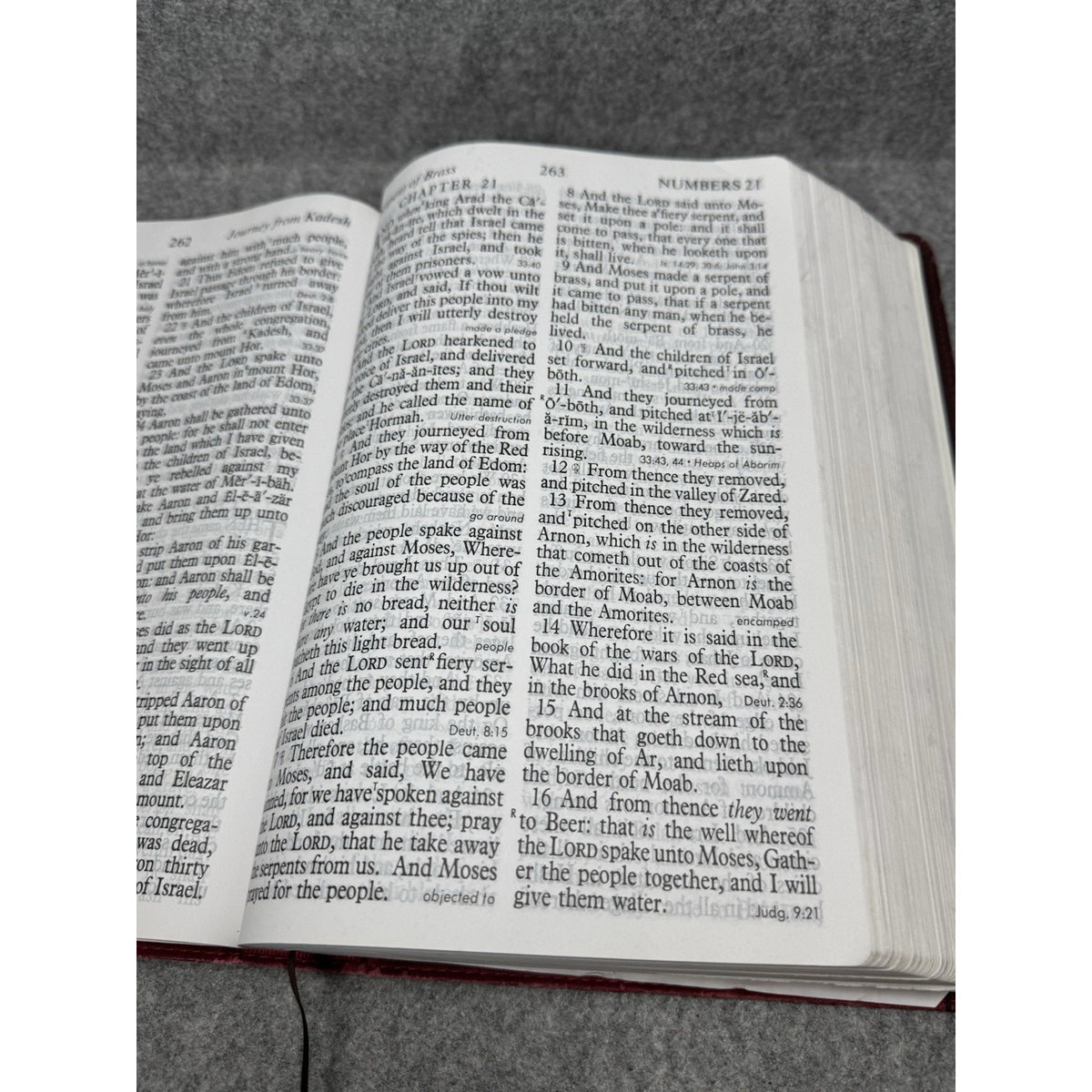 KJV Holy Bible Thomas Nelson Burgundy Red Letter Read Along References