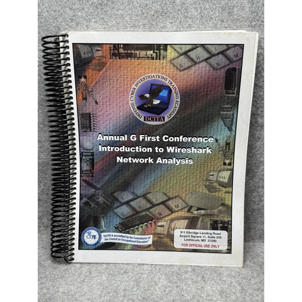 Scarce DoD DCITA Introduction to Wireshark Network Analysis FOUO Manual