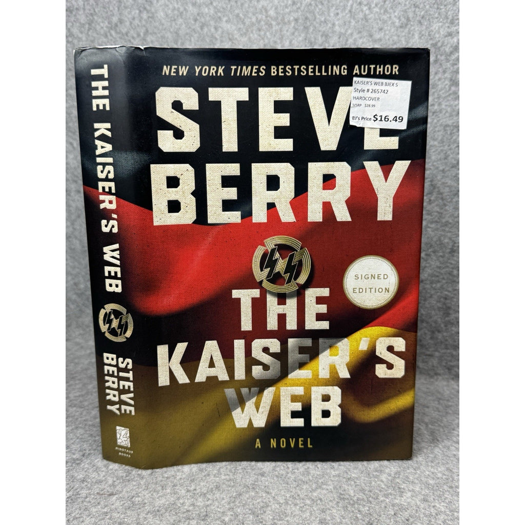 2021 The Kaiser’s Web Steve Berry Signed First Edition 1st Printing HC
