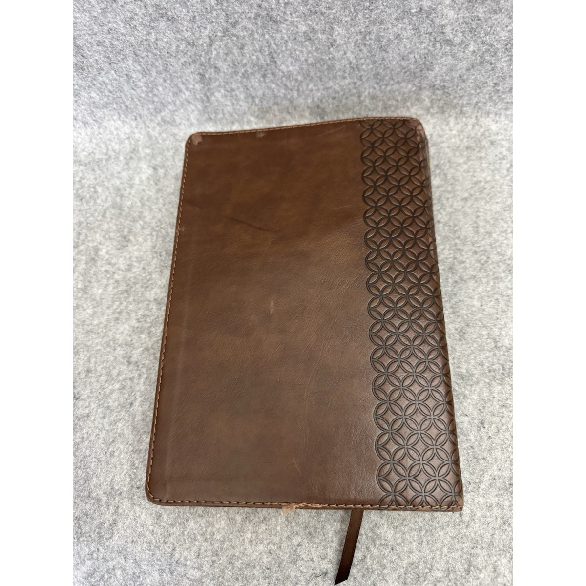 CSB Giant Print Center-Column Reference Bible Brown LeatherTouch Holman 2019