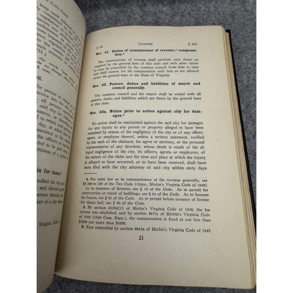 1947 The Code of South Norfolk Virginia City Ordinances HC