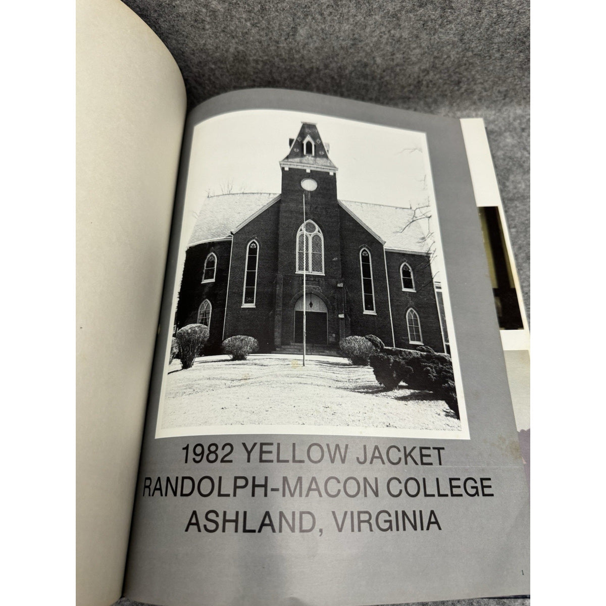 1982 Yellow Jacket Randolph-Macon College Ashland VA Yearbook HC