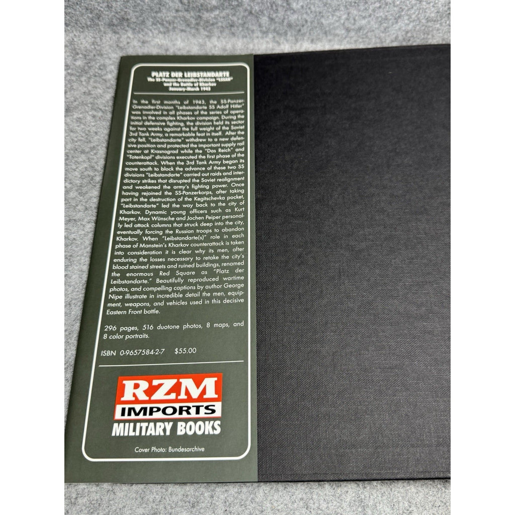 Platz der Leibstandarte 2002 Signed Nipe Spezzano #303 Kharkov WWII Hardcover DJ