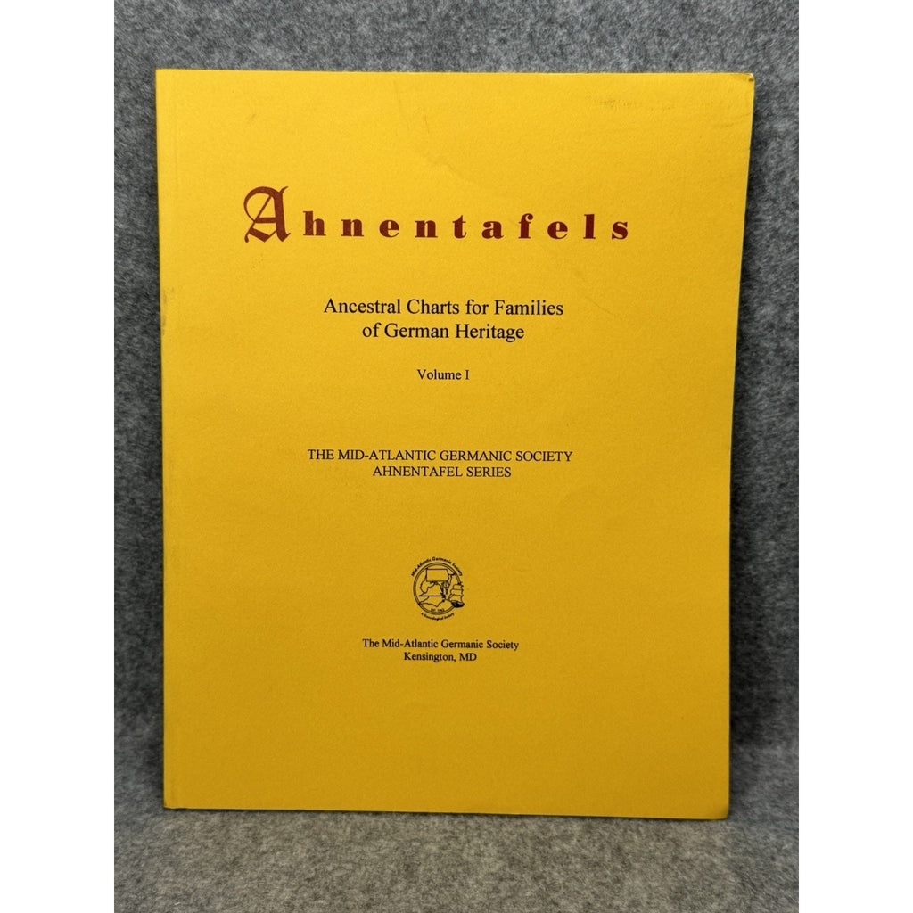 Ahnentafels Ancestral Charts German Heritage Genealogy Vol 1 2001 1st Ed