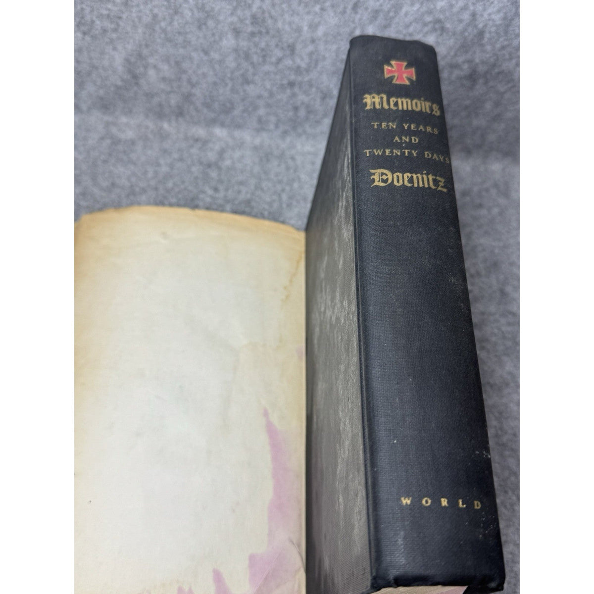 Karl Doenitz Signed Memoirs 1959 First American Edition Review Copy WWII DJ