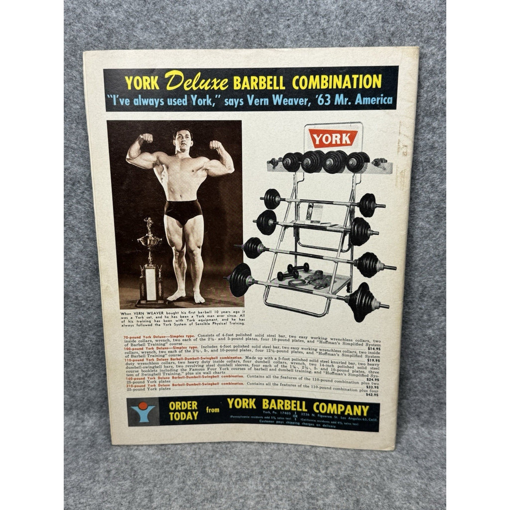 1966 Muscular Development Magazine Bill Pearl Reg Park Vintage Bodybuilding