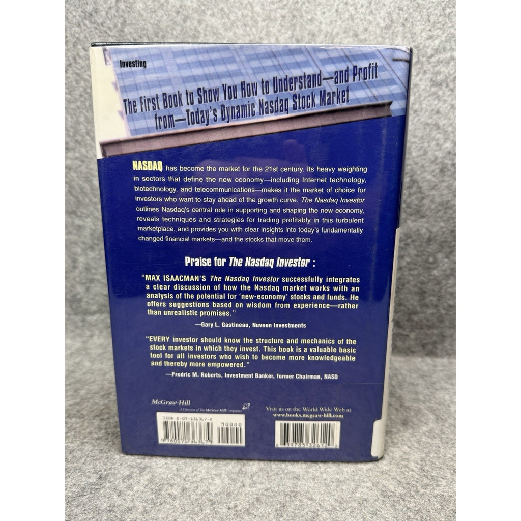 The NASDAQ Investor Max Isaacman 2001 First Edition Hardcover Investing