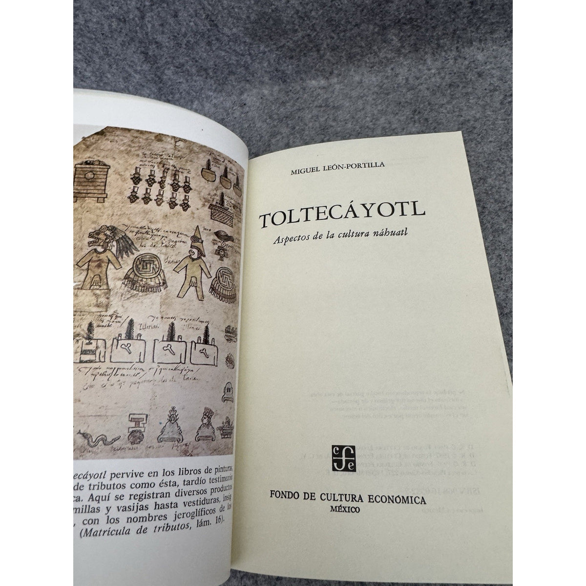 Miguel León-Portilla Toltecáyotl Aspectos de la Cultura Náhuatl HC 1995