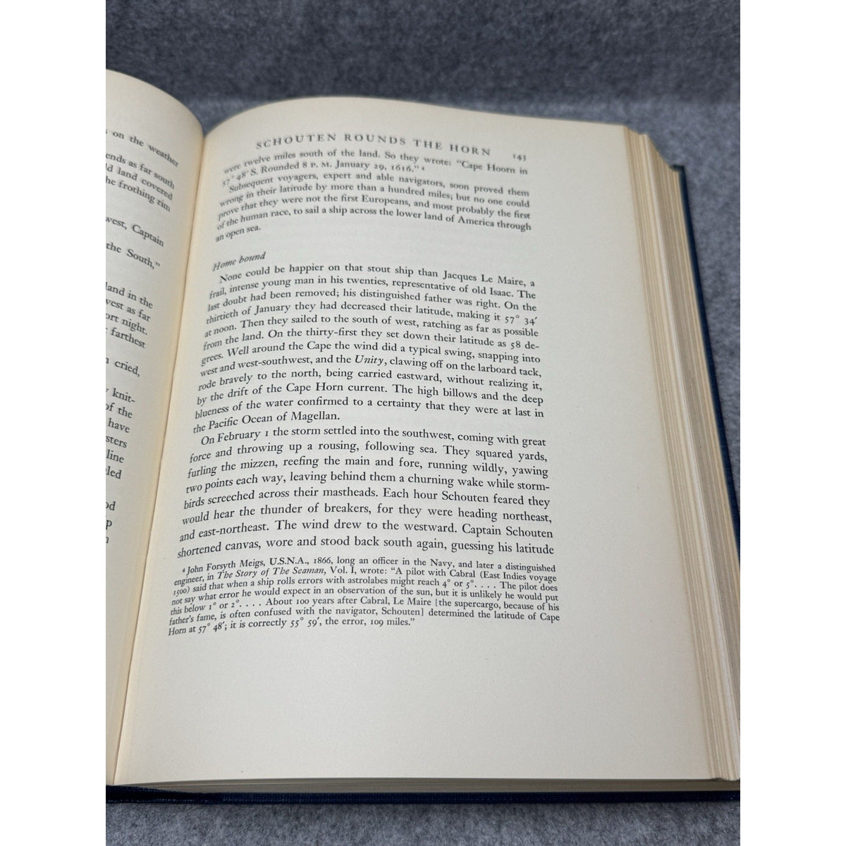Cape Horn Felix Riesenberg 1940 2nd Printing Maritime Sailing Illustrated