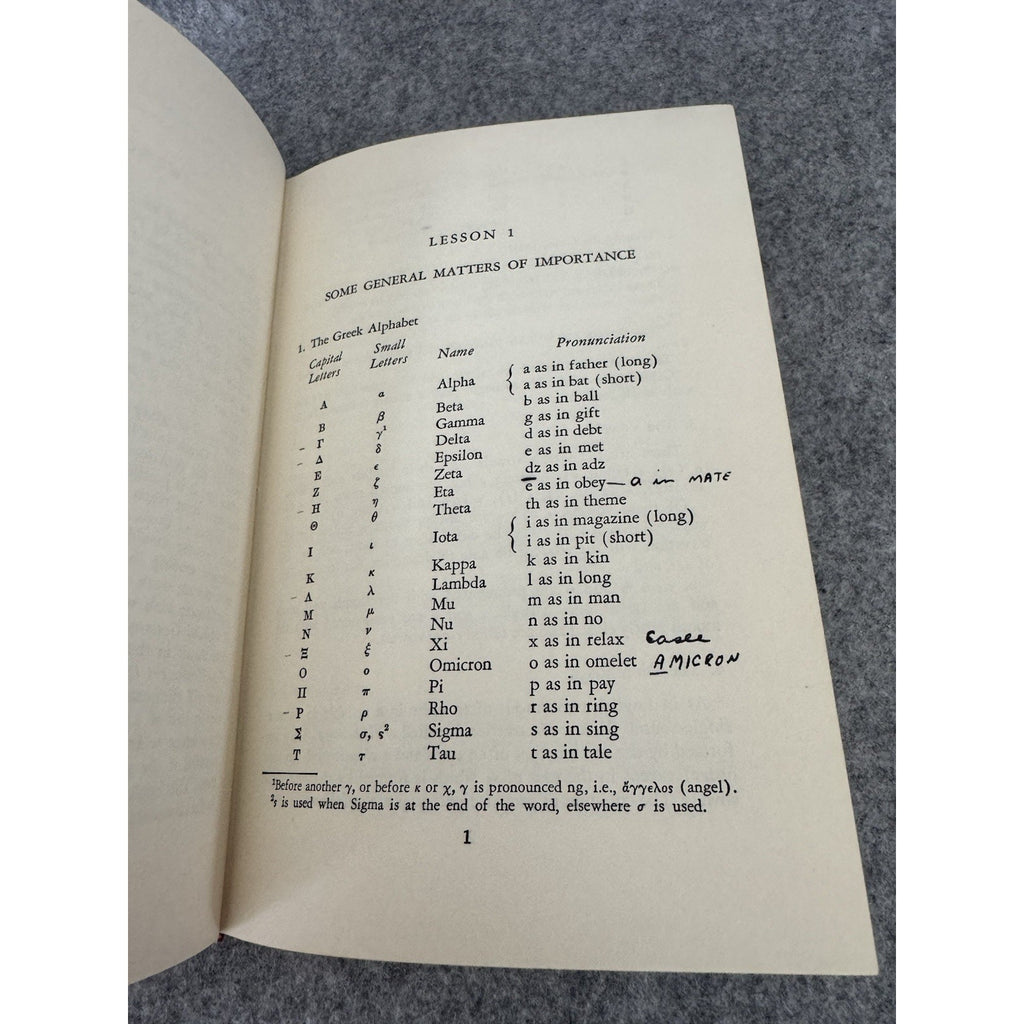 Essentials of New Testament Greek Ray Summers 1950 HC Broadman Press