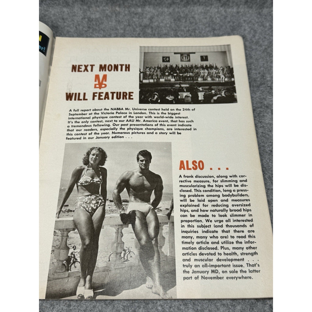 Muscular Development December 1966 Will Whitaker Bodybuilding Magazine