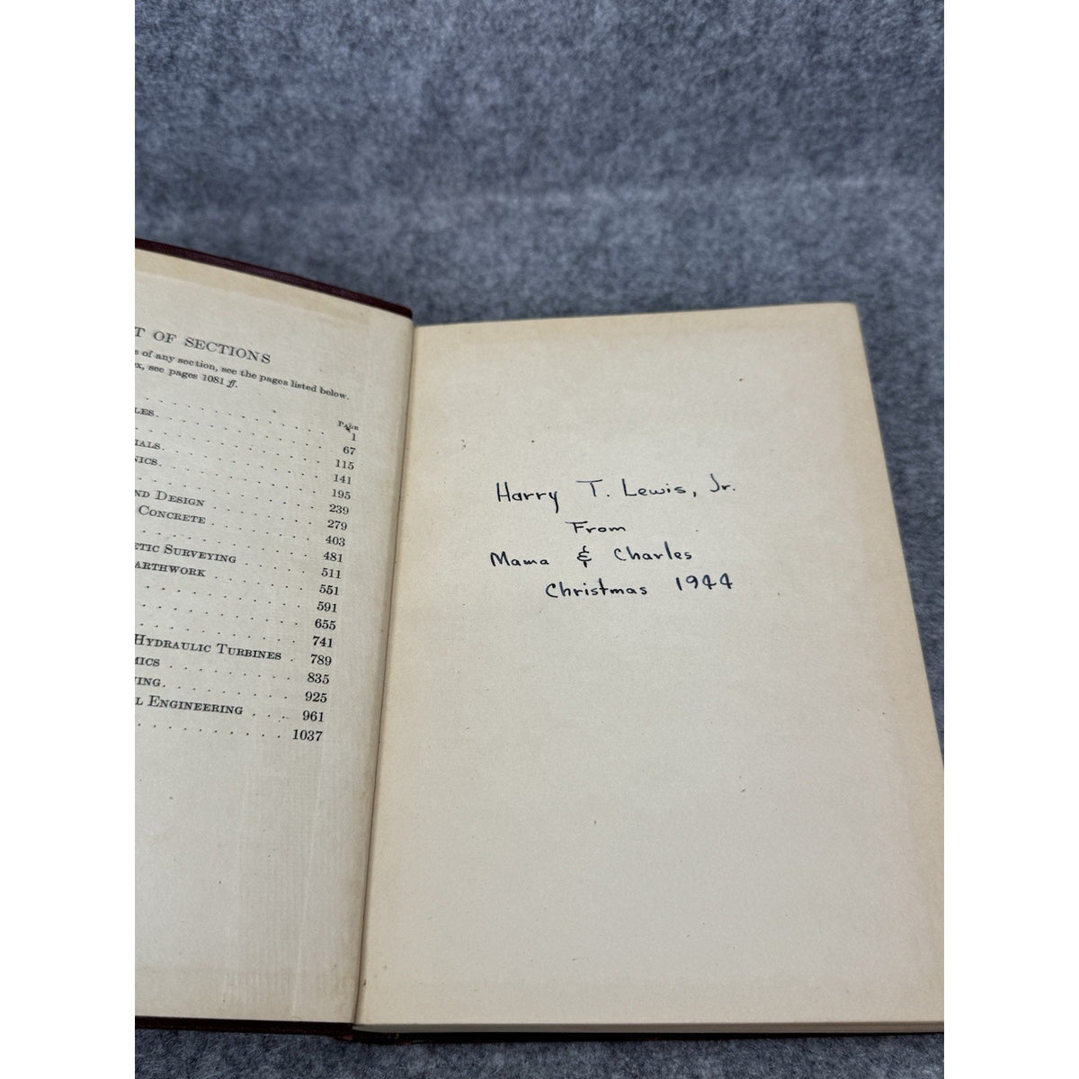 1940 General Engineering Handbook O’Rourke 2nd Ed 4th Impression HC