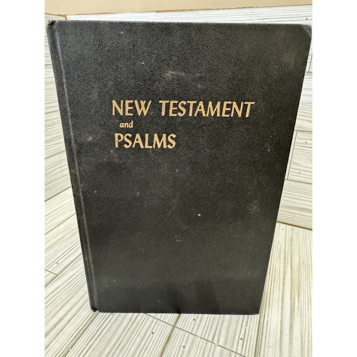 Vintage KJV New Testament & Psalms Large Print ABS Bible Black HC