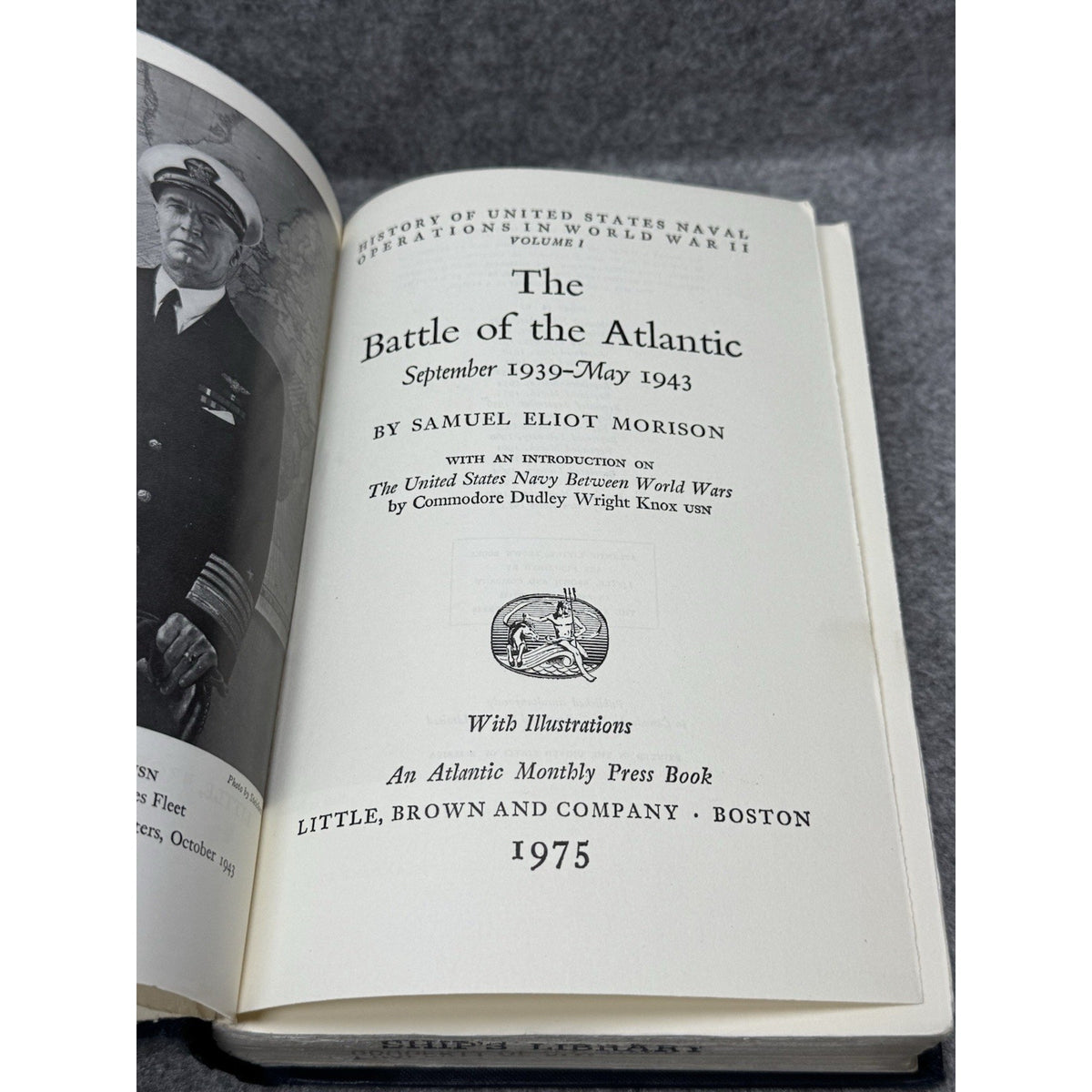 Battle of the Atlantic 1939-1943 Morison WWII Naval History Vol 1 1975