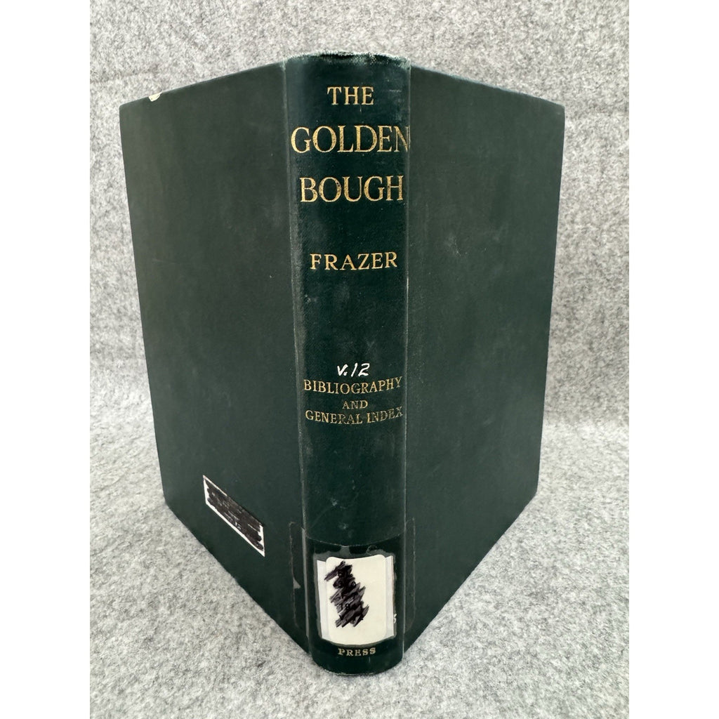 Golden Bough Vol 12 Frazer 1955 HC Bibliography Index