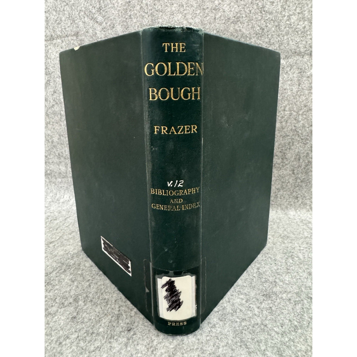 Golden Bough Vol 12 Frazer 1955 HC Bibliography Index