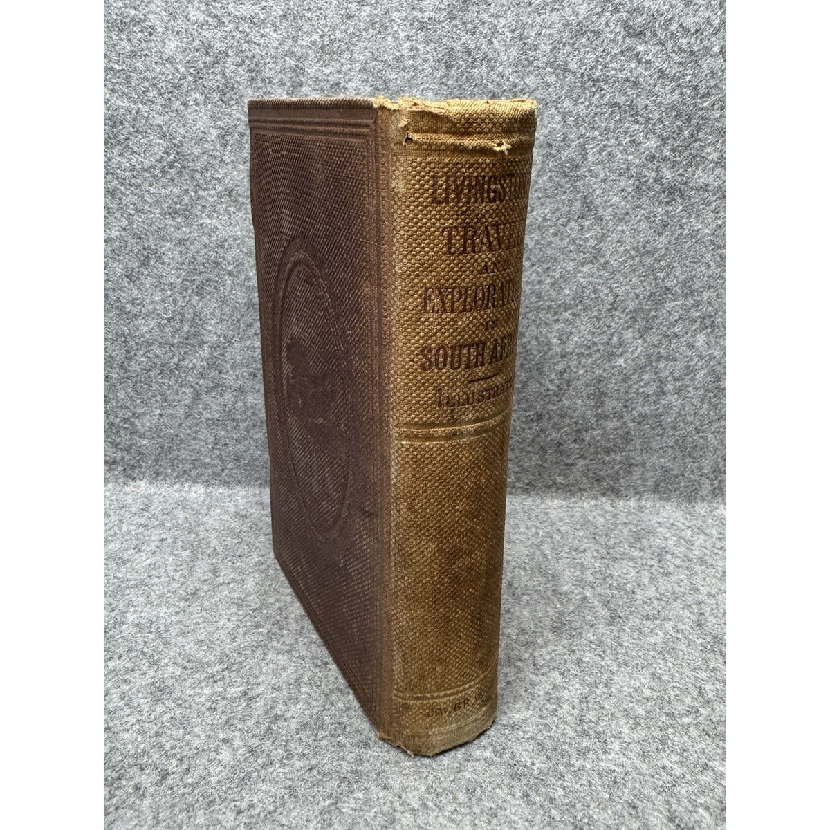 1861 Livingstone Travels Researches South Africa Illustrated Antique Book