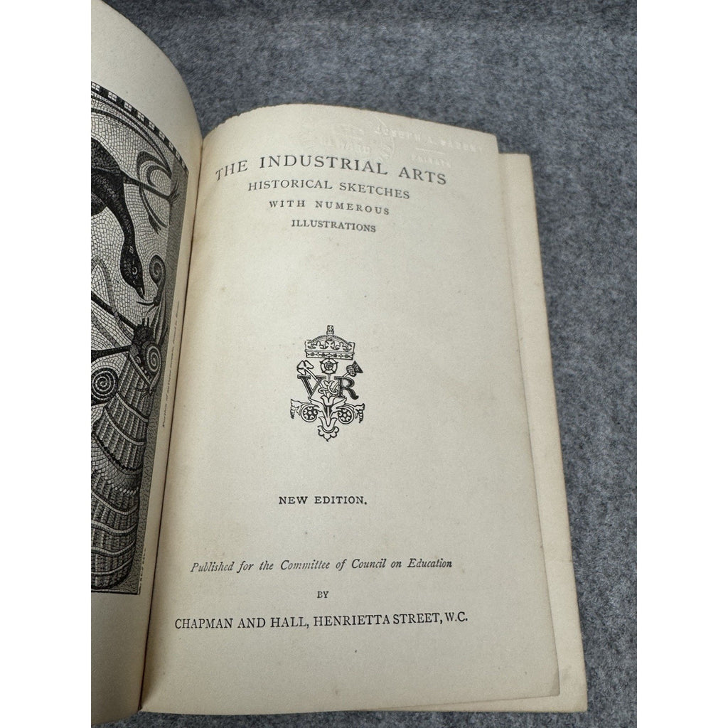 The Industrial Arts Historical Sketches Antique Illustrated Pottery Design HC