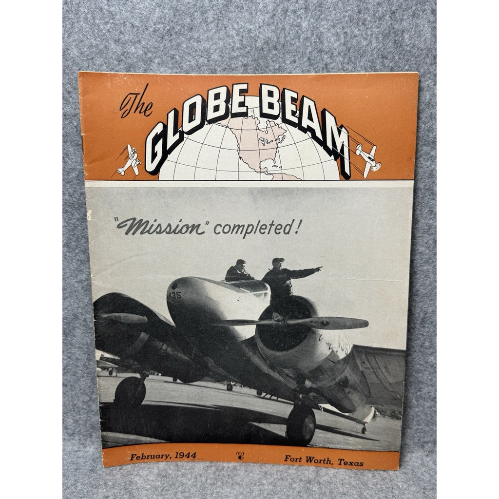 1944 Globe Beam February WWII Aircraft Magazine AT-10 Fort Worth Golden Gloves