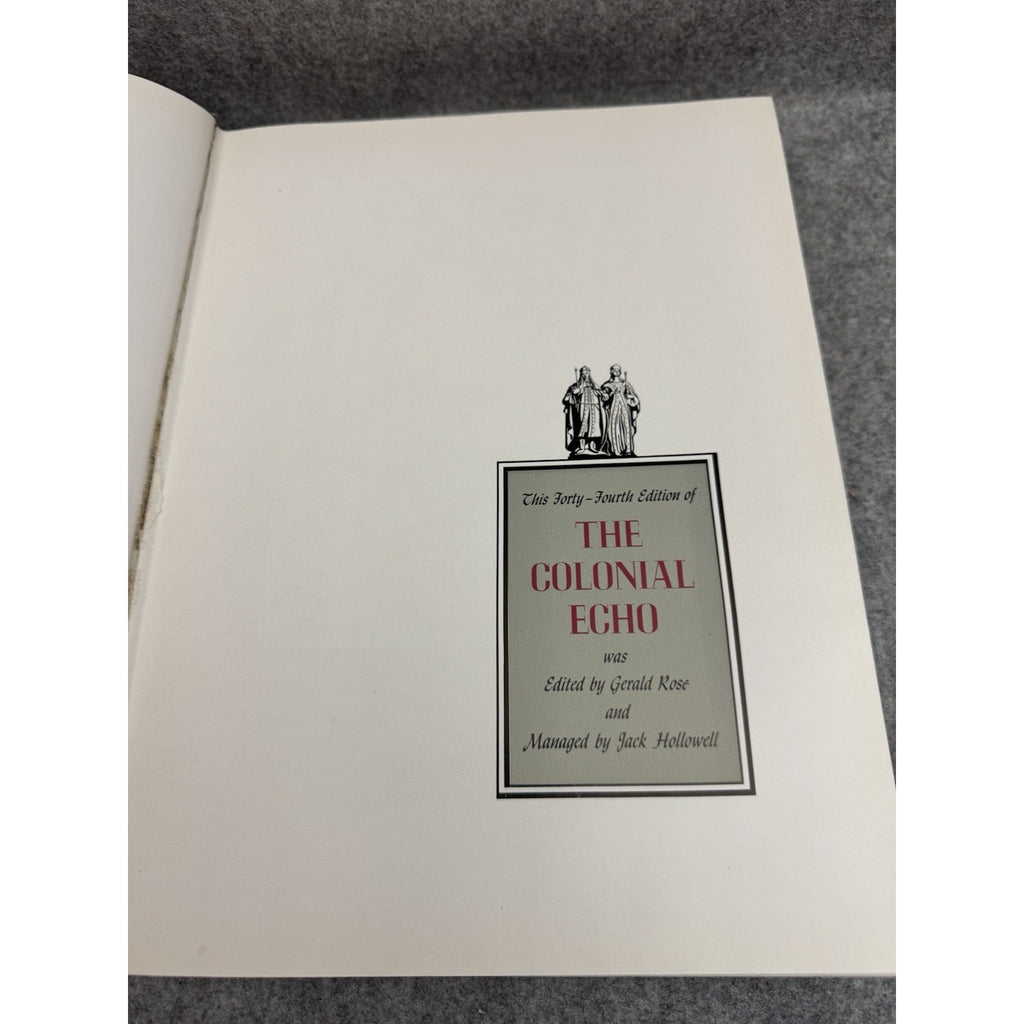 1942 Colonial Echo William & Mary Yearbook Williamsburg VA WWII Era HC