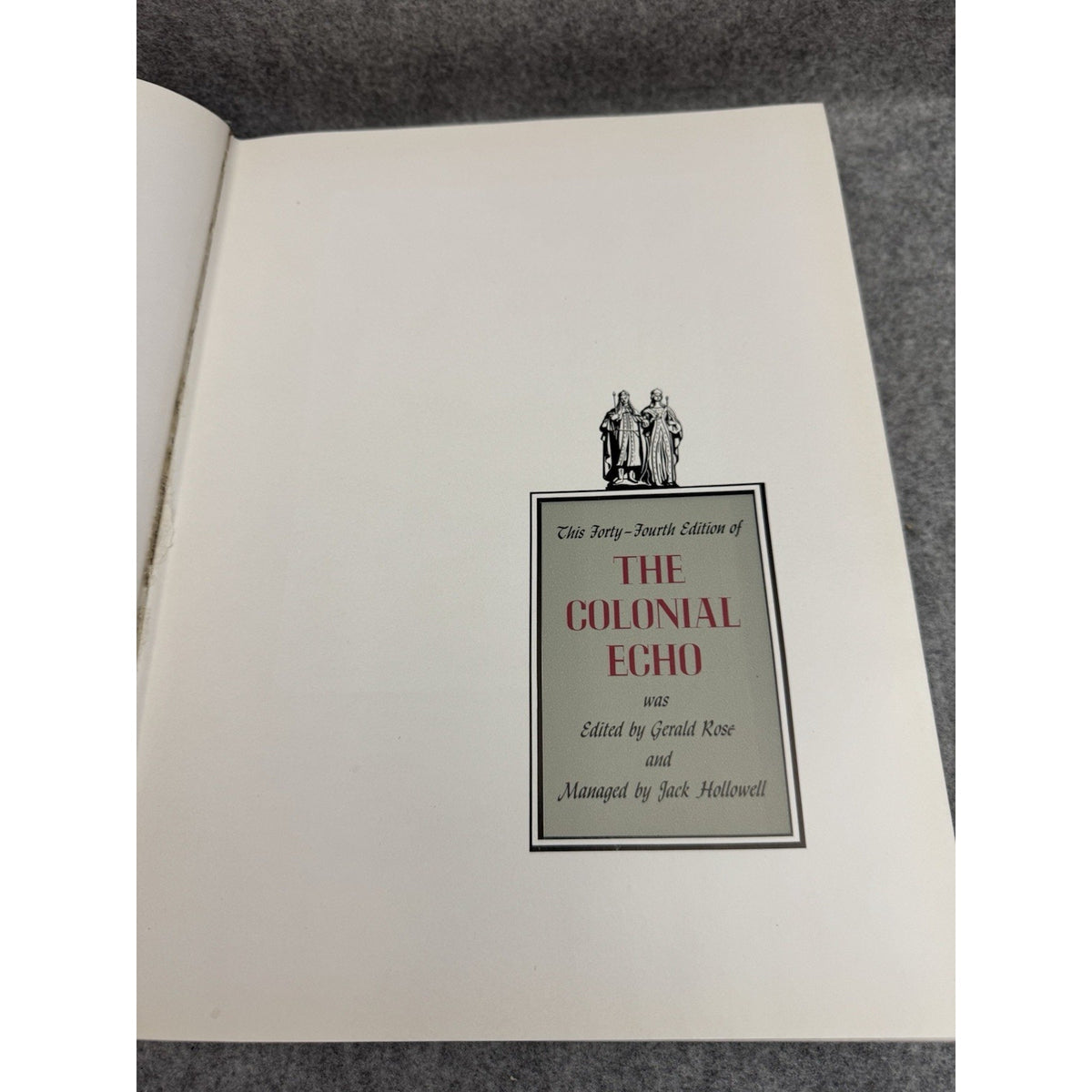 1942 Colonial Echo William & Mary Yearbook Williamsburg VA WWII Era HC