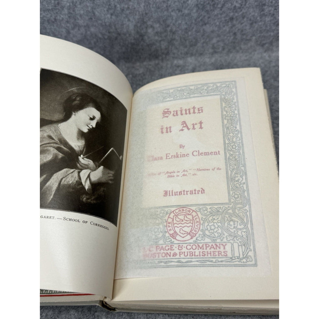 1906 Saints in Art Clara Erskine Clement Illustrated Decorative Binding Gilt Top