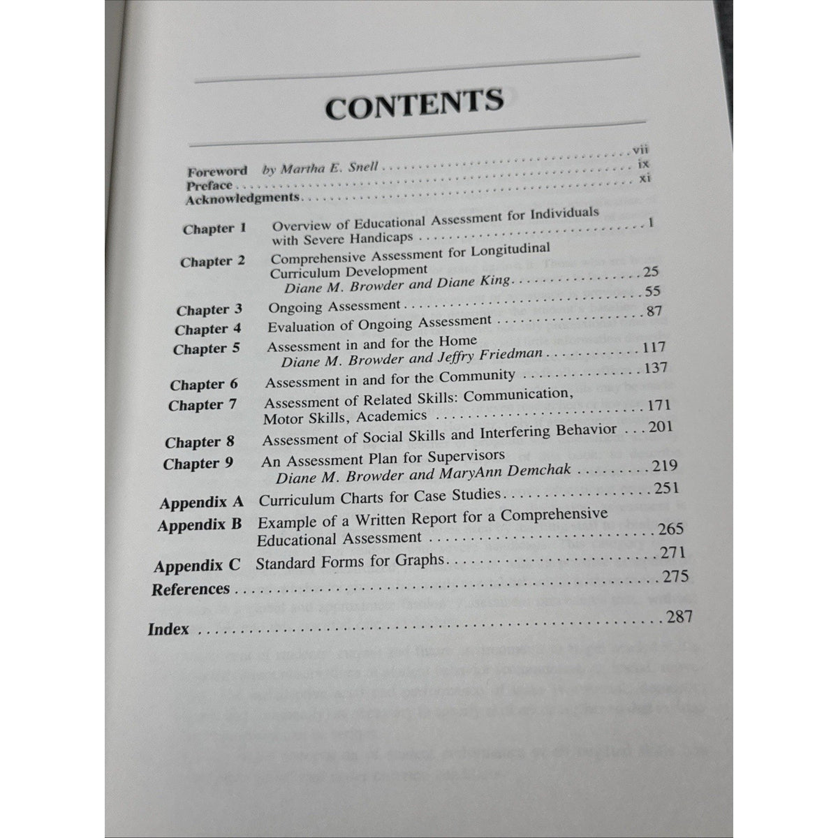 Assessment of Individuals with Severe Handicaps : An Applied Beha