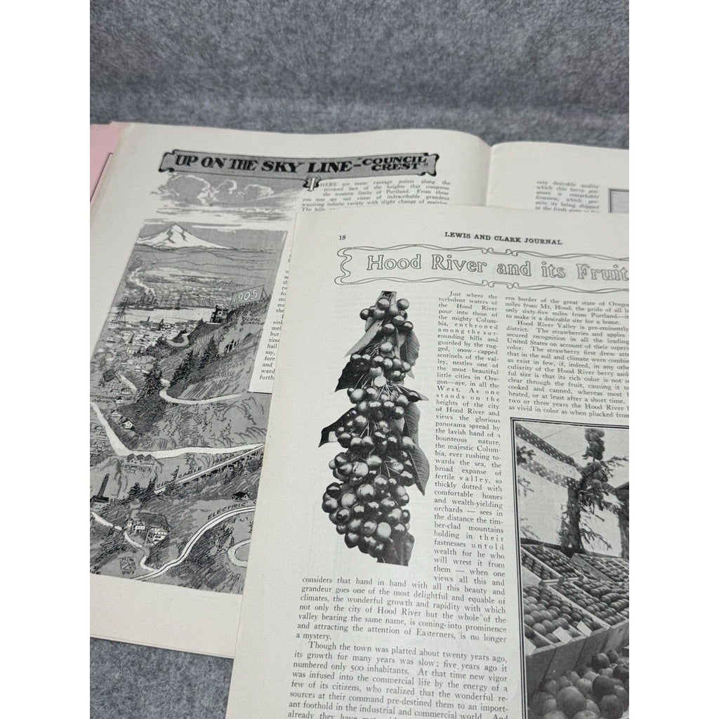 1904 Lewis & Clark Journal Portland 1905 World’s Fair Exposition Ephemera Lot