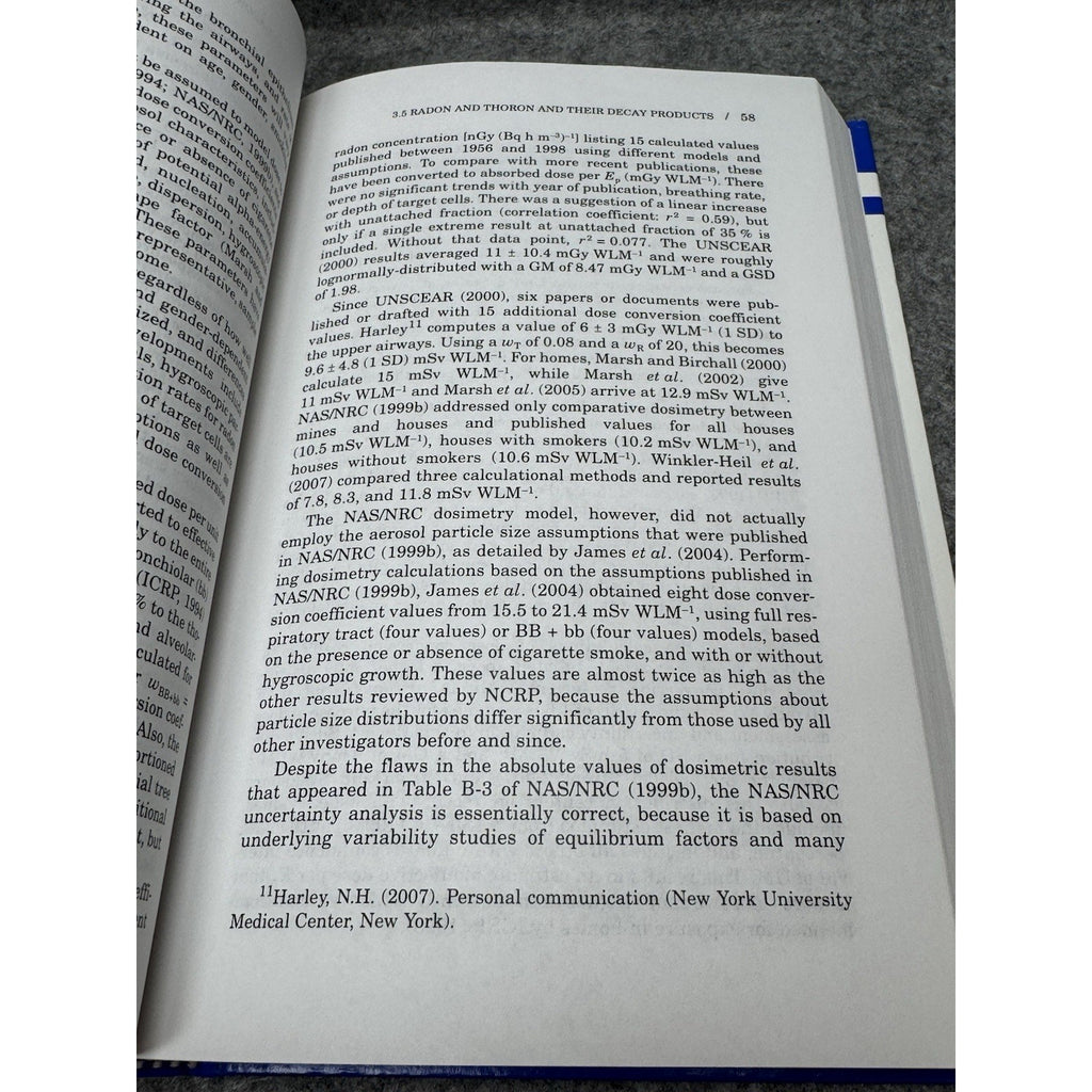 NCRP Report 160 Ionizing Radiation Exposure US Population 2009 Hardcover