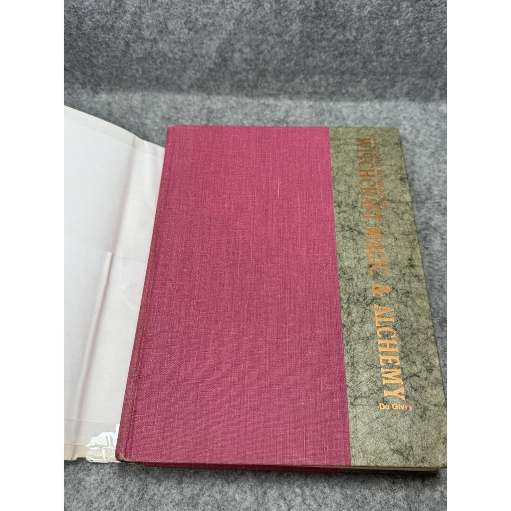1958 Witchcraft Magic & Alchemy De Givry 1st American HC DJ Unclipped Occult