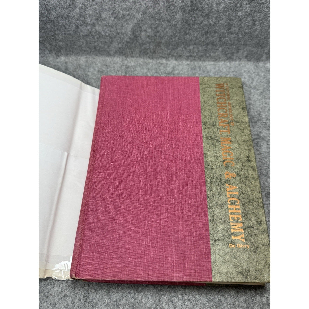 1958 Witchcraft Magic & Alchemy De Givry 1st American HC DJ Unclipped Occult