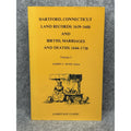 Hartford Connecticut Land Records Births Marriages Deaths Genealogy Vol 2