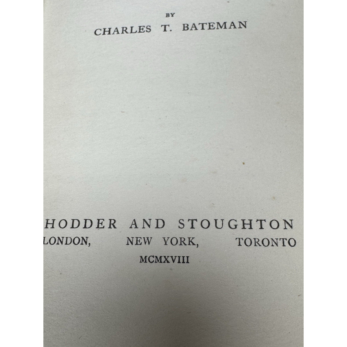 U-Boat Devilry Charles Bateman 1918 1st Ed WWI Submarine Survivor Accounts