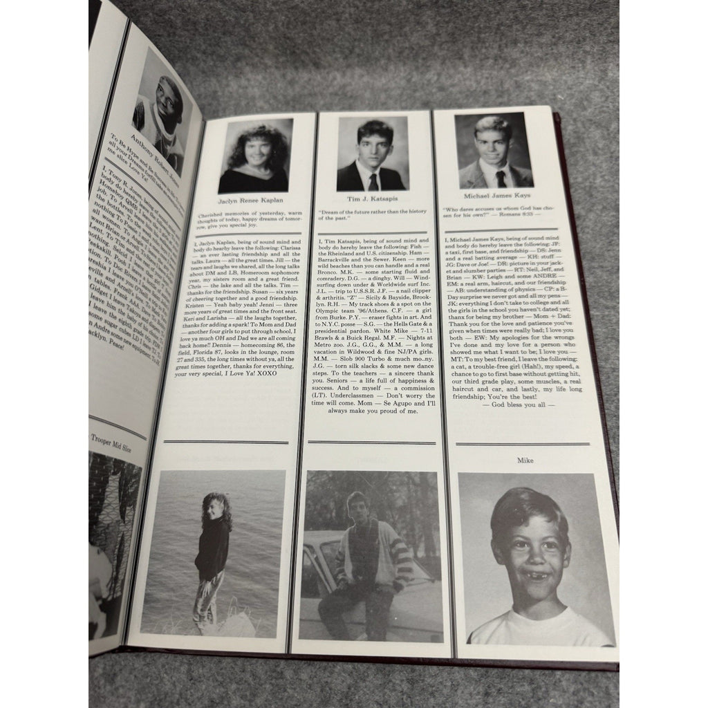 1989 Highlander James I O’Neill High School Yearbook Highland Falls NY
