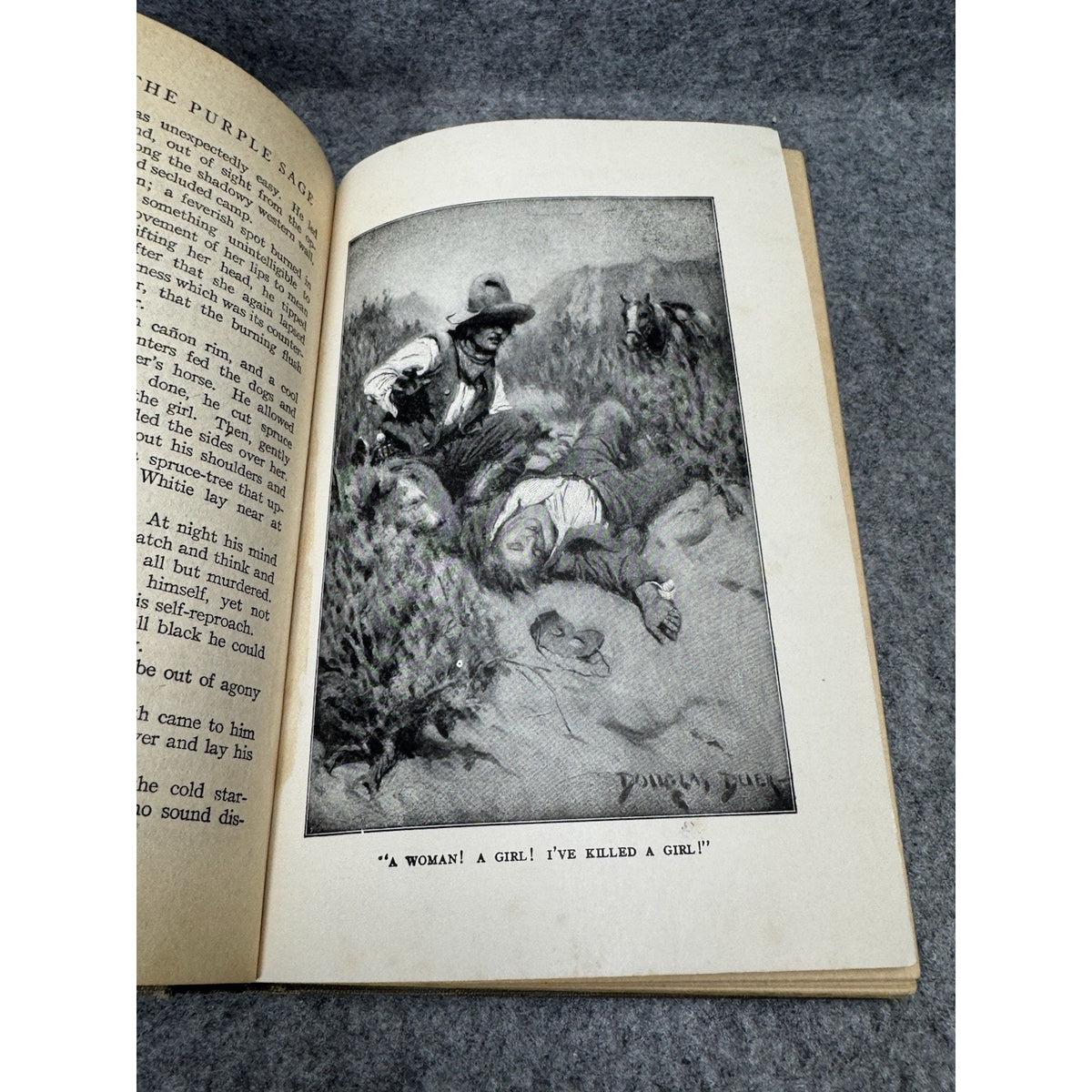 Riders of the Purple Sage Zane Grey 1912 Copyright G&D Illustrated Western